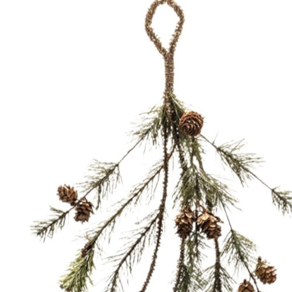 Set of Two 50" Green And Brown Artificial Pine