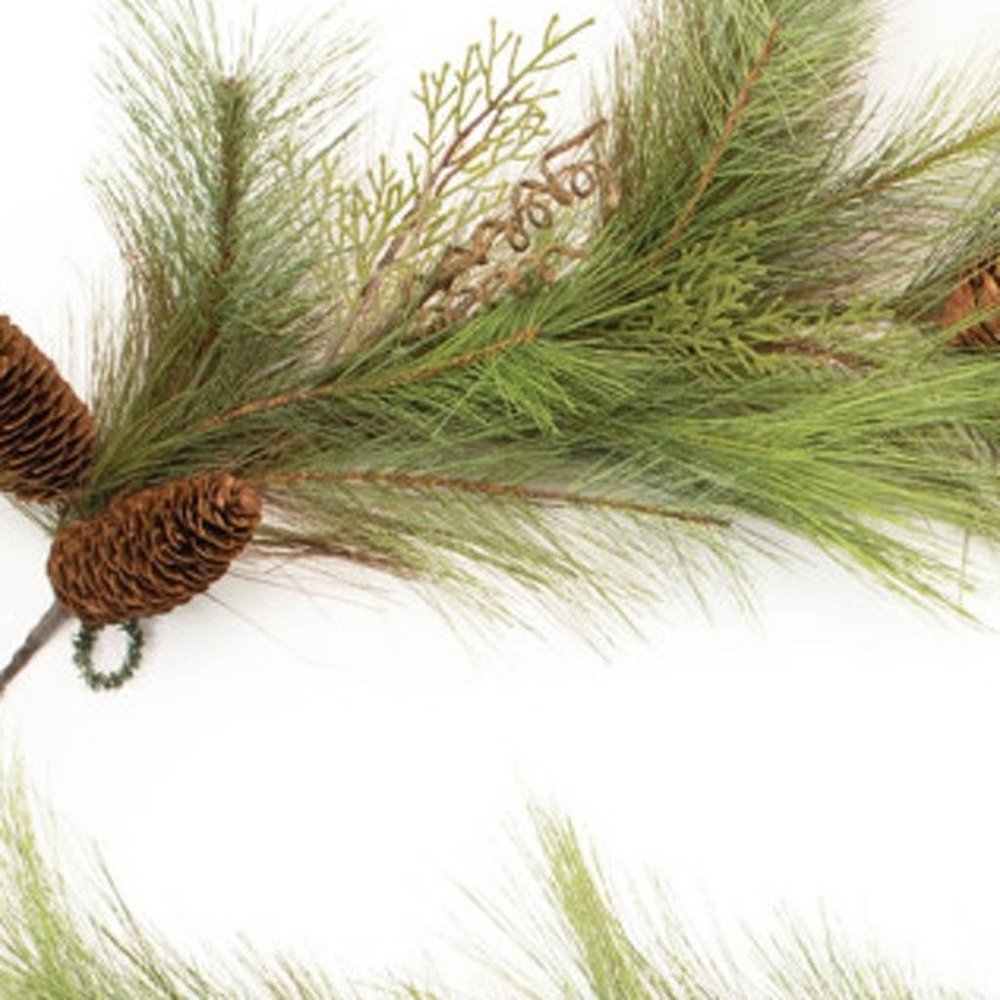 10" Green And Brown Artificial Pine