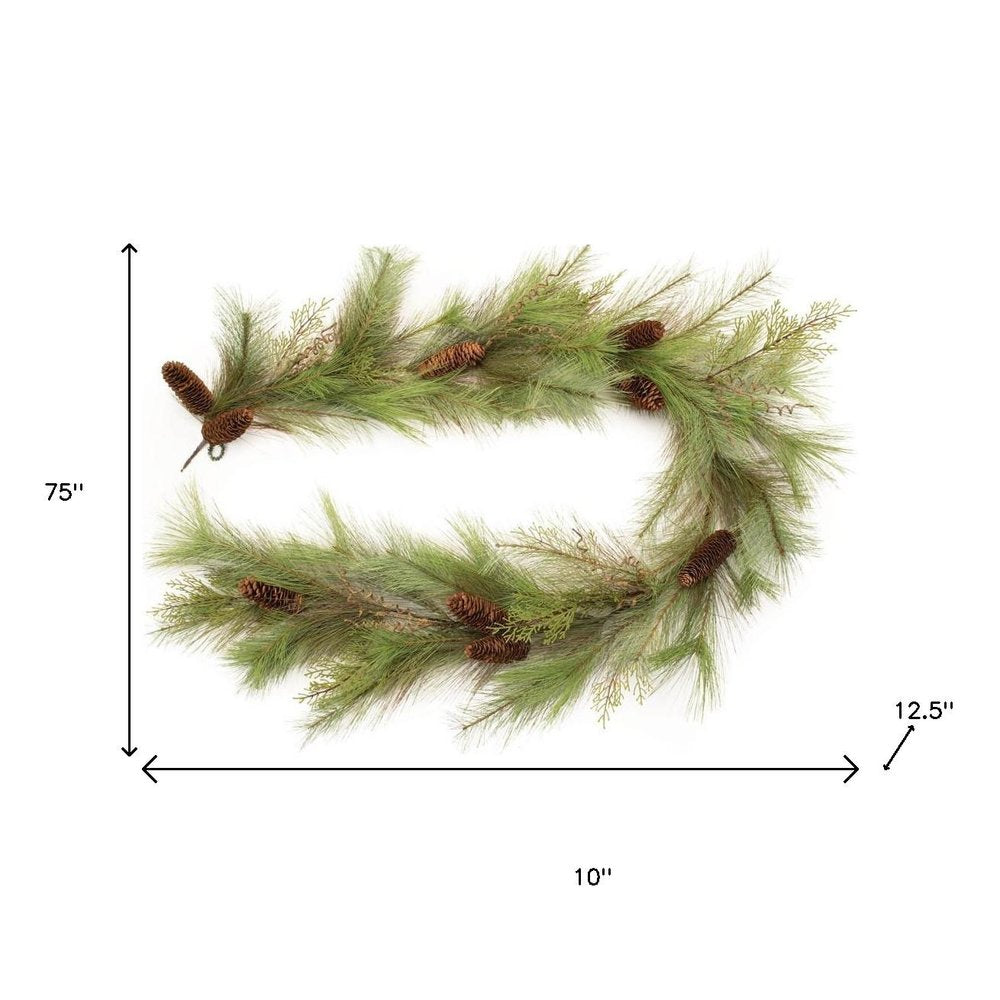 10" Green And Brown Artificial Pine