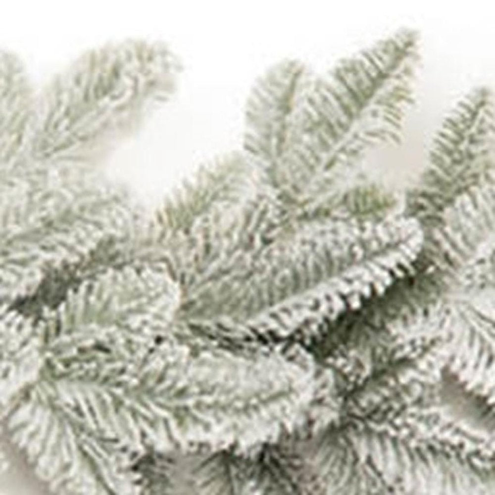 74" Green And White Artificial Pine