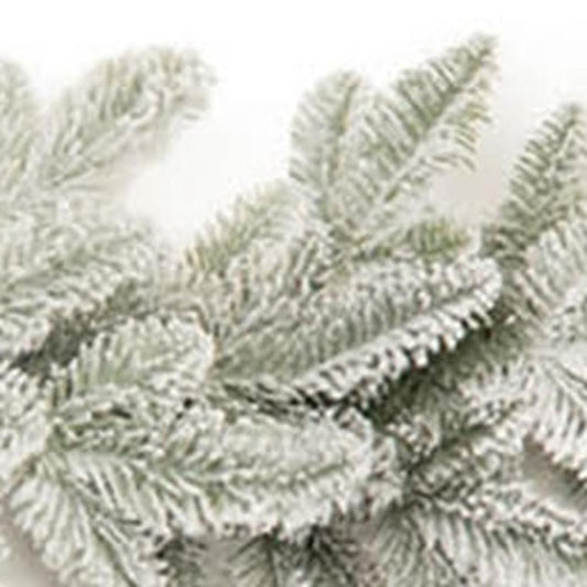 74" Green And White Artificial Pine