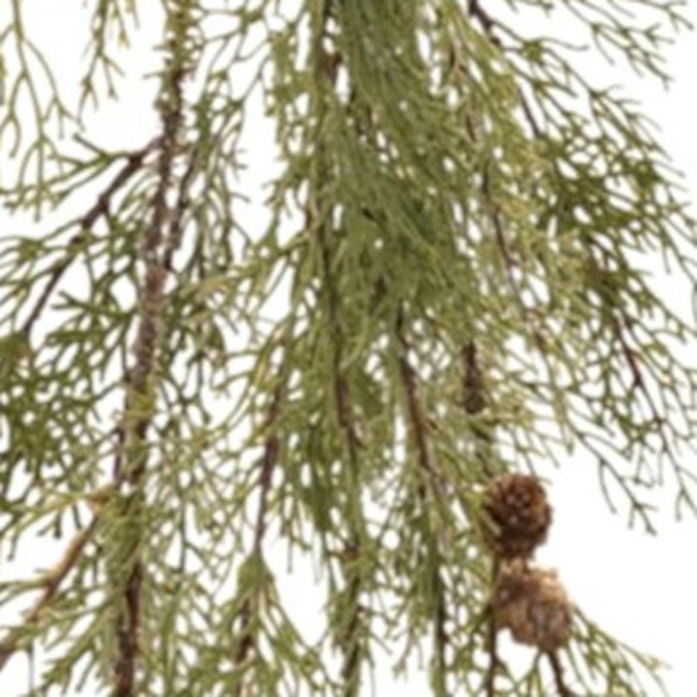 Set of Two 12" Green And Brown Artificial Pine