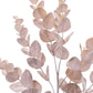 Set of Four 8" Beige And Brown Artificial Eucalyptus