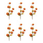 Set of Six Orange and Green Fall Mini Pumpkins Wreath Sprays
