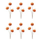 Set of Six Orange and Green Fall Mini Pumpkins Wreath Sprays