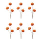Set of Six Orange and Green Fall Mini Pumpkins Wreath Sprays