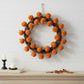 Set of Six Orange and Green Fall Mini Pumpkins Wreath Sprays
