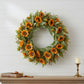 Set of Twelve Yellow And Green Fall Sunflower Wreath Sprays