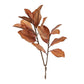 Set of Six Orange Red And Brown Fall Magnolia Leaf Wreath Sprays
