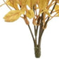 Set of Six 9" Yellow And Orange Artificial Foliage