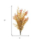 Set of Six Orange And Yellow Fall Foliage Wreath Sprays