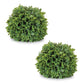 Set of Two 14" Green Artificial Foliage