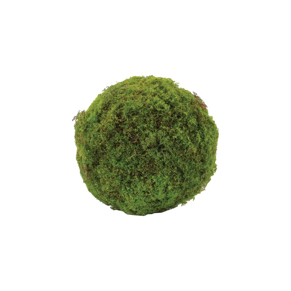 Set of Two 7" Green And Brown Artificial Moss
