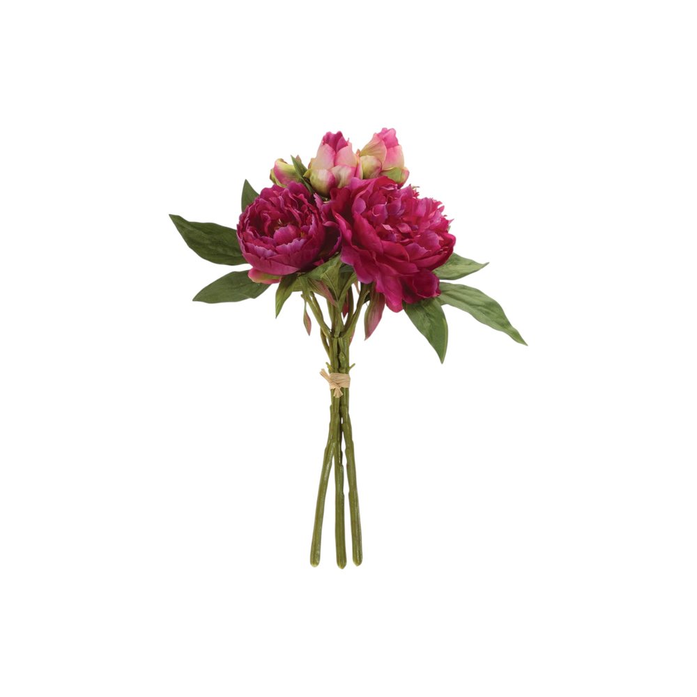 Set of Two 15" Pink Blush And Green Artificial Flowering