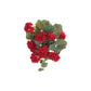 Set of Two 22" Red And Green Artificial Flowering