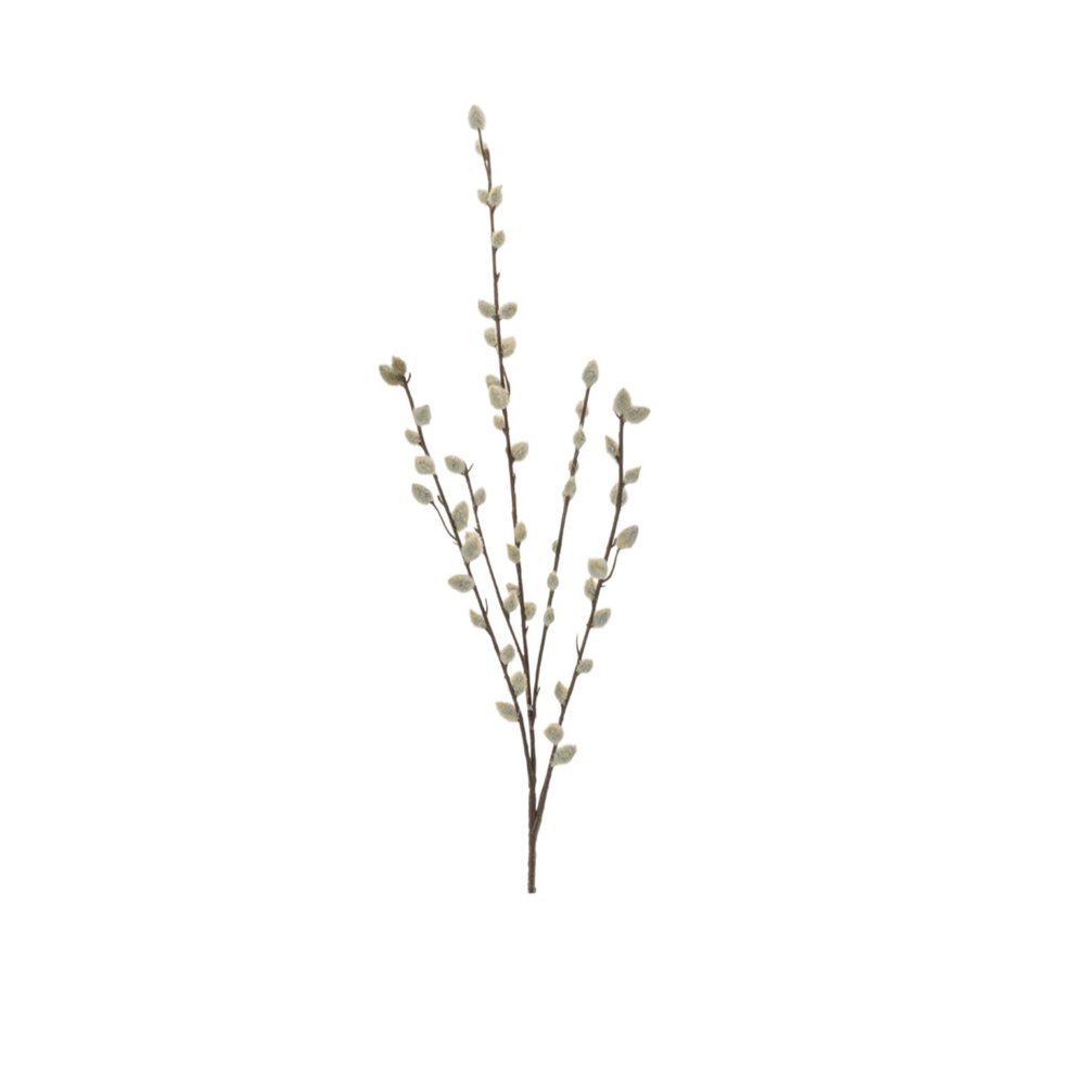 Set of Six 31" White And Brown Artificial