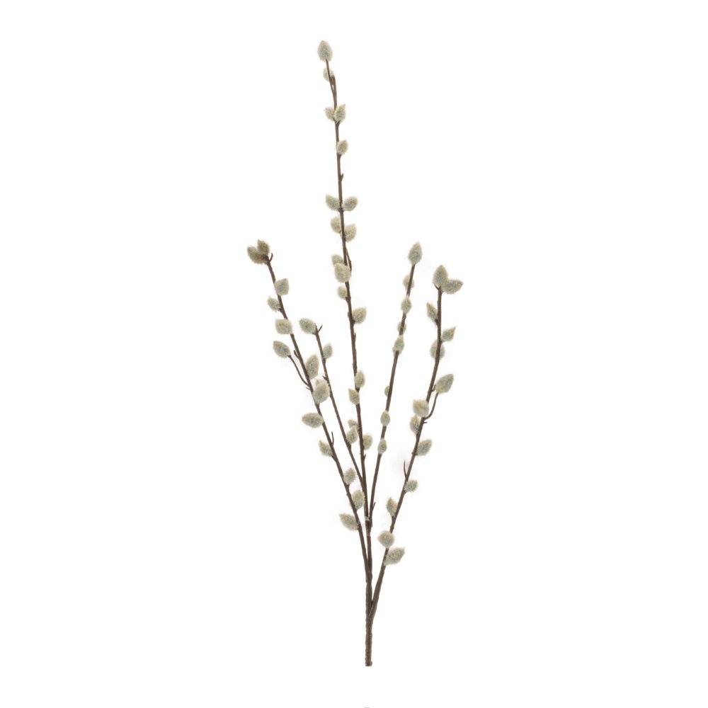 Set of Six 31" White And Brown Artificial