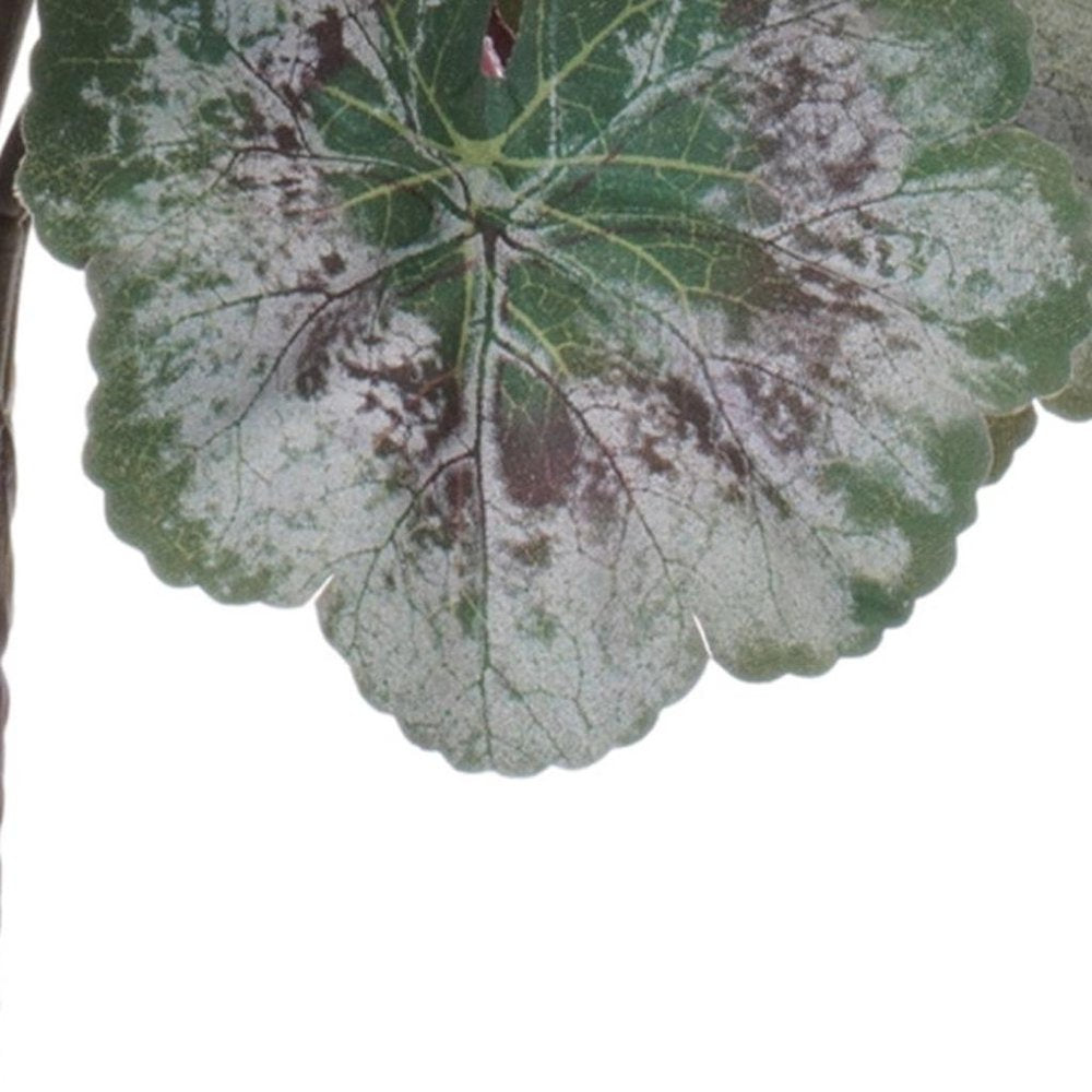 Set of Two 18" Red And Green Artificial Flowering