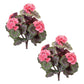 Set of Two 19" Pink And Green Artificial Flowering