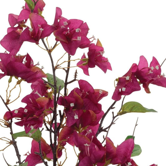 Set of Four 36" Purple Pink And Green Artificial Flowering