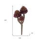 Set of Six 8" Burgundy Brown And Green Artificial Succulent