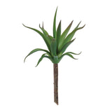 Set of Six 9" Green And Brown Artificial Succulent