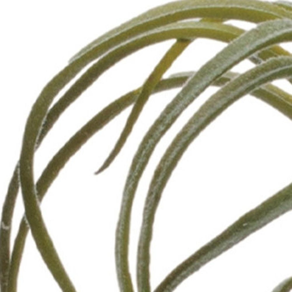 Set of Six 8" Green And Brown Artificial Succulent