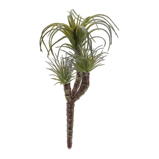 Set of Six 8" Green And Brown Artificial Succulent