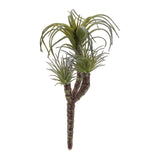 Set of Six 8" Green And Brown Artificial Succulent