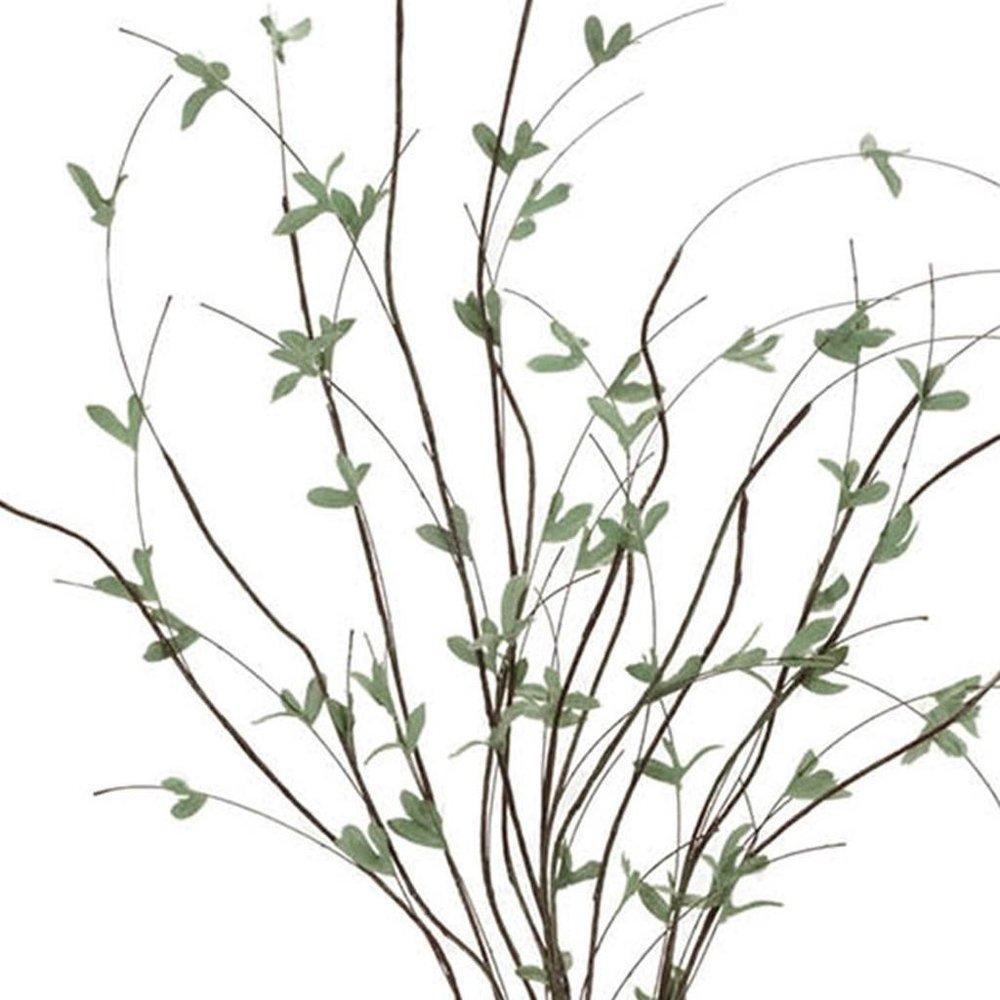 Set of Four 46" Green And Brown Artificial Foliage