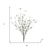 Set of Four 46" Green And Brown Artificial Foliage