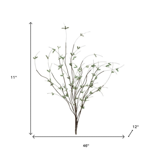 Set of Four 46" Green And Brown Artificial Foliage