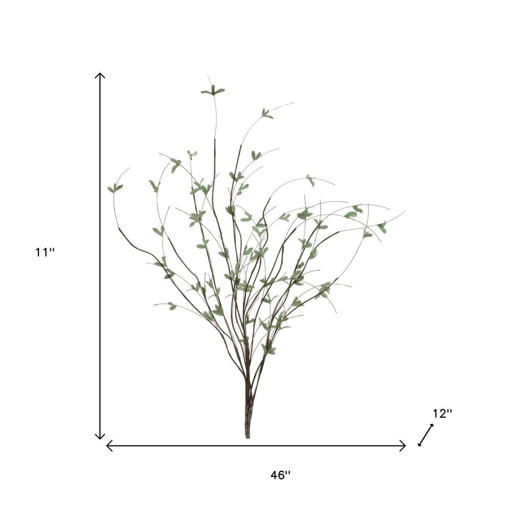 Set of Four 46" Green And Brown Artificial Foliage