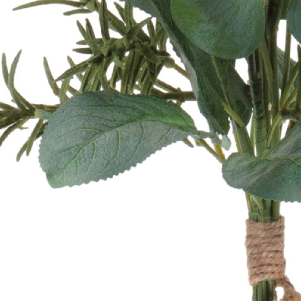 Set of Two 25" White Yellow And Green Artificial Flowering