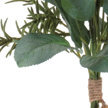 Set of Two 25" White Yellow And Green Artificial Flowering