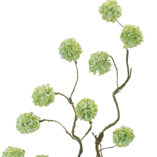 Set of Six 11" Green And Brown Artificial