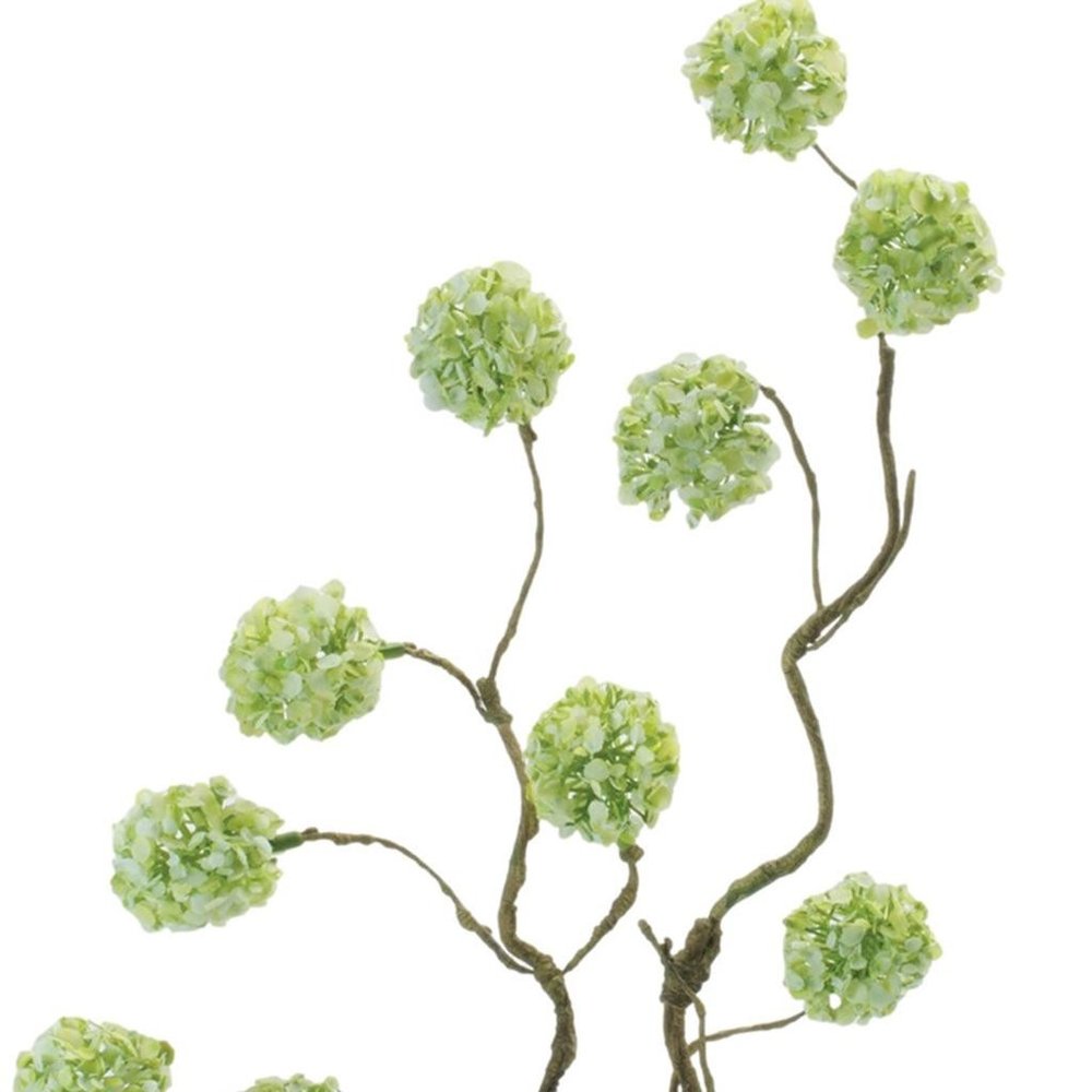 Set of Six 11" Green And Brown Artificial