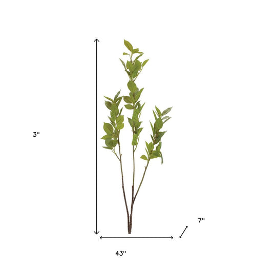 Set of Six 43" Green And Brown Artificial Foliage