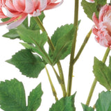 Set of Four 27" Pink White And Green Artificial Flowering