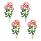 Set of Four 27" Pink White And Green Artificial Flowering