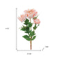 Set of Four 27" Blush White And Green Artificial Flowering