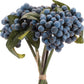 Set of Four 6" Blue And Green Artificial