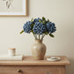 Set of Four 6" Blue And Green Artificial