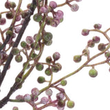 Set of Six 7" Purple And Green Artificial