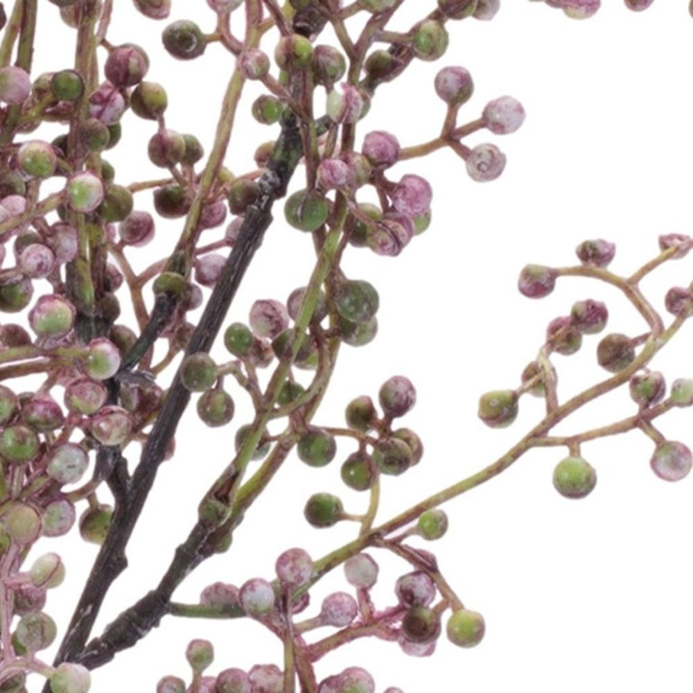 Set of Six 7" Purple And Green Artificial