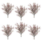 Set of Six 7" Purple And Green Artificial