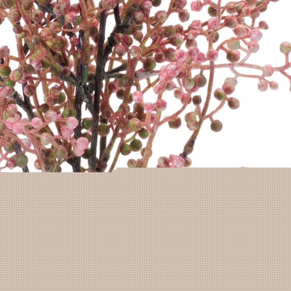 Set of Six 8" Pink And Green Artificial