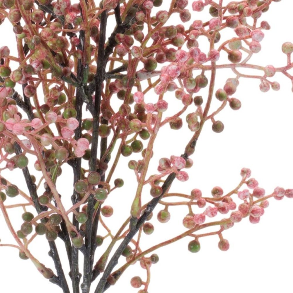 Set of Six 8" Pink And Green Artificial