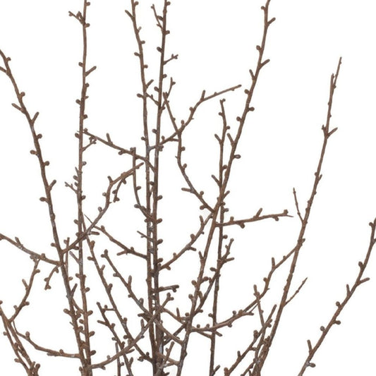 Set of Six 10" Brown And Gray Artificial Birch