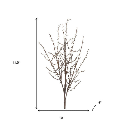 Set of Six 10" Brown And Gray Artificial Birch